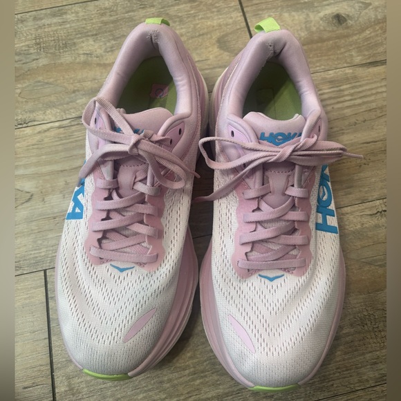 Hoka blue and pink Bondi 8 - Picture 4 of 9